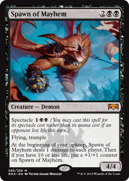 Spawn of Mayhem (Ravnica Allegiance) Light Play