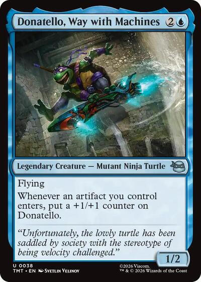 Donatello, Way with Machines (Teenage Mutant Ninja Turtles) Light Play Foil