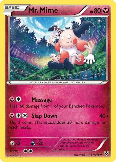 Mr. Mime (XY Base Set) Medium Play