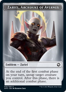 Emblem - Zariel, Archduke of Avernus (Promo Pack: Adventures in the Forgotten Realms) Light Play