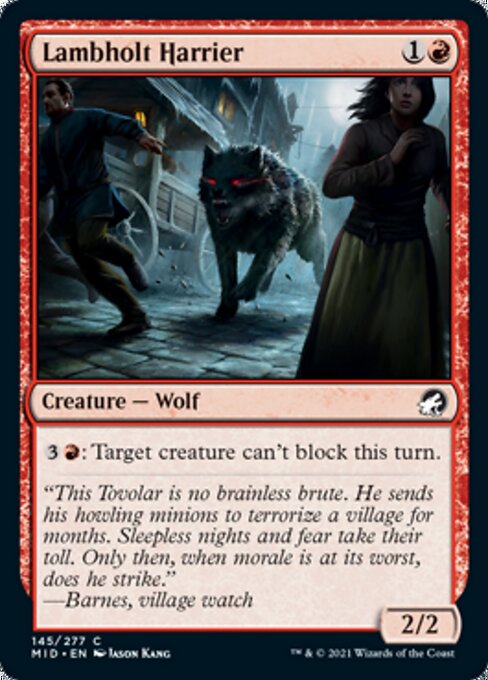 Lambholt Harrier (Innistrad: Midnight Hunt) Light Play