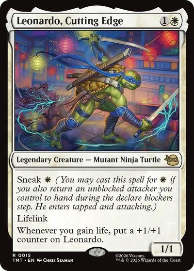 Leonardo, Cutting Edge (Teenage Mutant Ninja Turtles) Light Play
