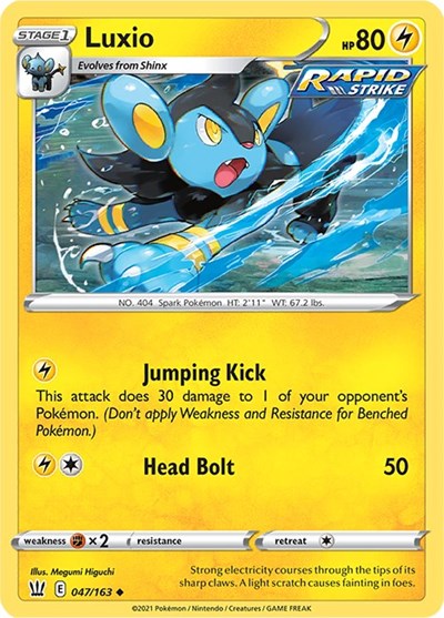 Luxio (SWSH05: Battle Styles) Light Play Reverse Holofoil