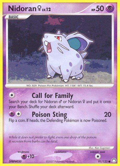 Nidoran F (Mysterious Treasures) Light Play