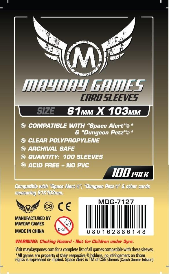 100 ct Magnum "Space Alert" & "Dungeon Petz" Sized Card Sleeves