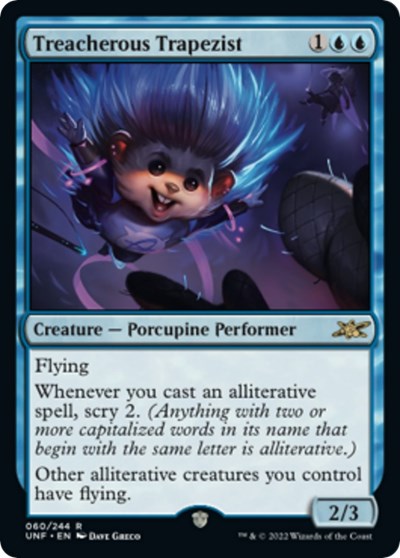Treacherous Trapezist (Unfinity) Light Play