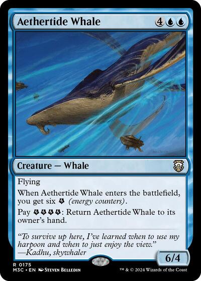 Aethertide Whale (Commander: Modern Horizons 3) Light Play