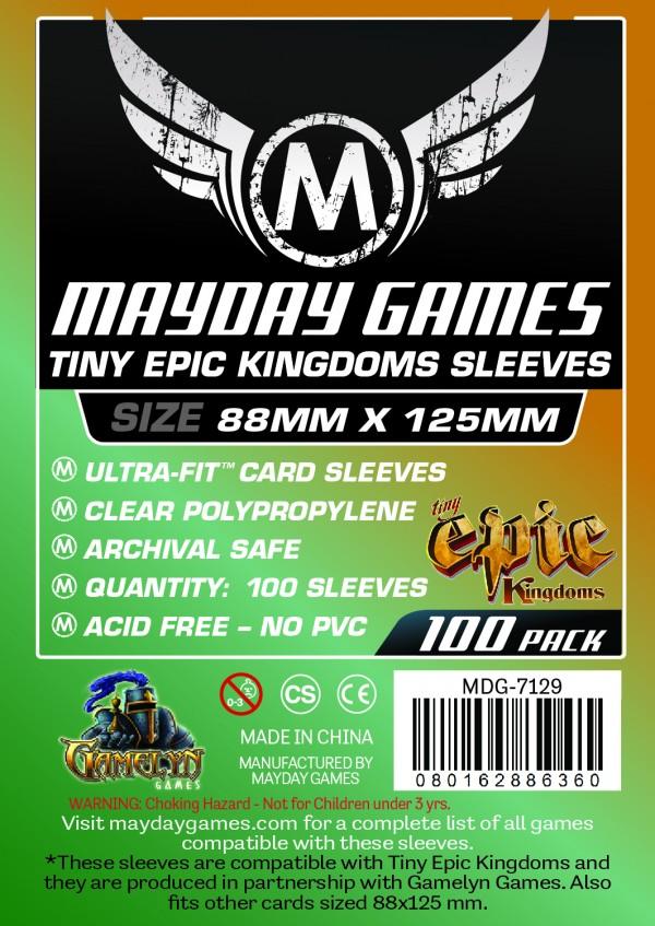 100 ct "Tiny Epic Kingdoms" Card Sleeves 88 X 125 MM