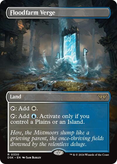 Floodfarm Verge (Borderless) (Duskmourn: House of Horror) Near Mint Foil