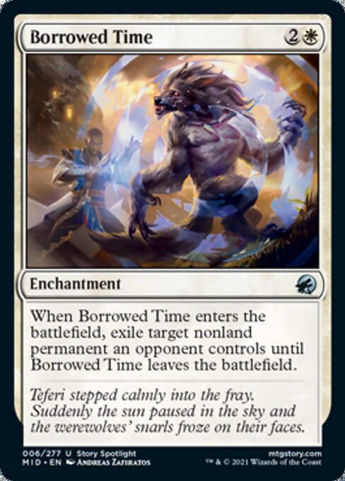 Borrowed Time (Innistrad: Midnight Hunt) Light Play Foil