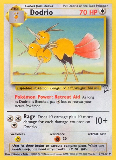 Dodrio (Base Set 2) Damaged / Poor