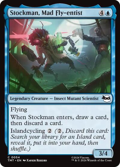 Stockman, Mad Fly-entist (Teenage Mutant Ninja Turtles) Light Play Foil