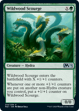 Wildwood Scourge (Magic 2021 Core Set) Light Play Foil