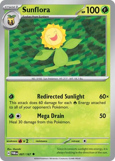Sunflora - 007 (SV06: Twilight Masquerade) Light Play