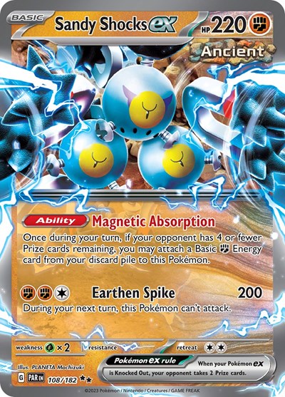 Sandy Shocks ex - 108 (Scarlet and Violet: Paradox Rift) Medium Play Holofoil