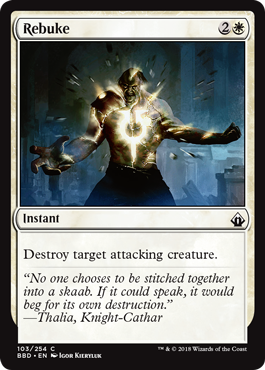 Rebuke (Battlebond) Light Play