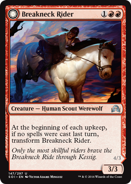 Breakneck Rider (Neck Breaker) (Shadows Over Innistrad) Light Play