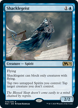Shacklegeist (Magic 2021 Core Set) Light Play
