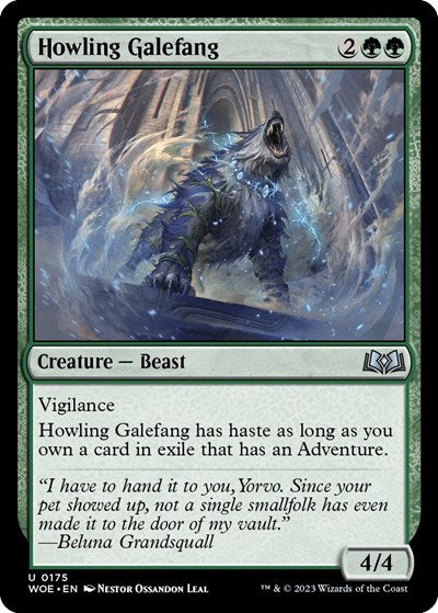 Howling Galefang (Wilds of Eldraine) Light Play