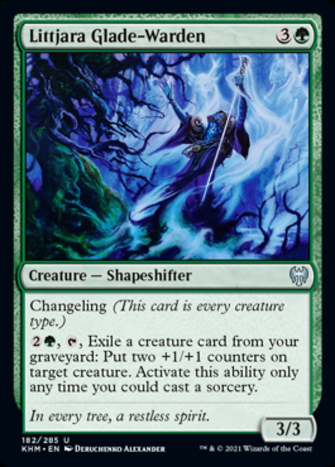 Littjara Glade-Warden (Kaldheim) Light Play Foil