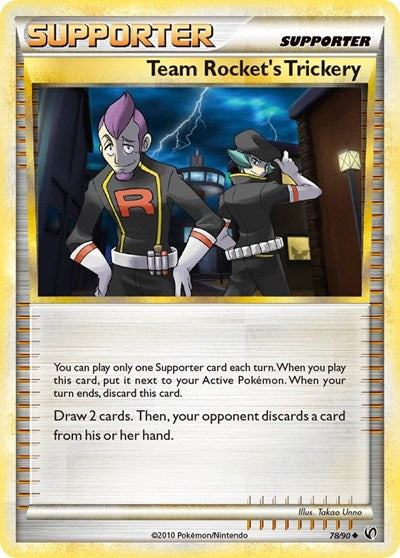 Team Rocket's Trickery (Undaunted) Heavy Play
