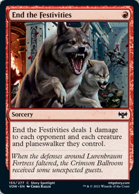 End the Festivities (Innistrad: Crimson Vow) Light Play Foil