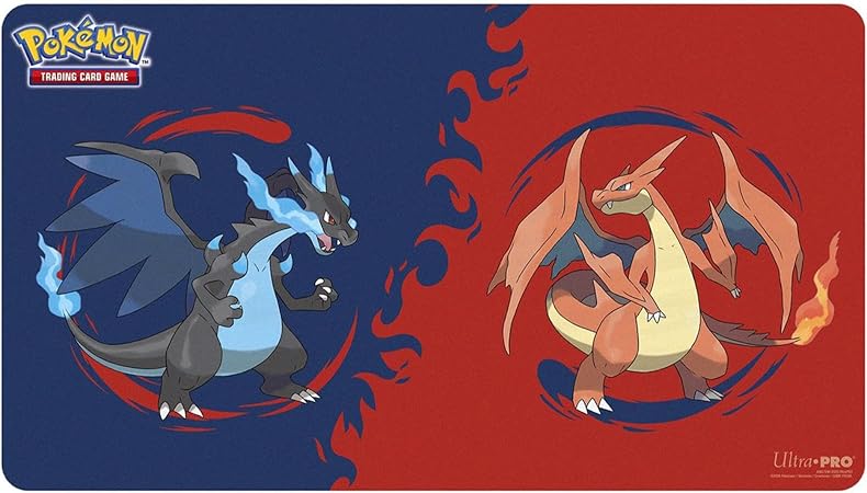 Pokemon Playmat - Mega Charizard X and Y