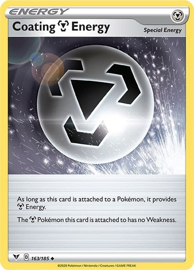 Coating Metal Energy (SWSH04: Vivid Voltage) Light Play Reverse Holofoil