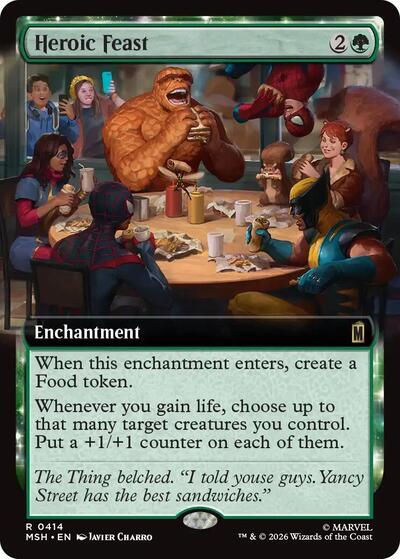 Heroic Feast (Extended Art) (Marvel Super Heroes) Light Play