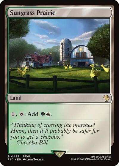 Sungrass Prairie (Commander: FINAL FANTASY) Light Play