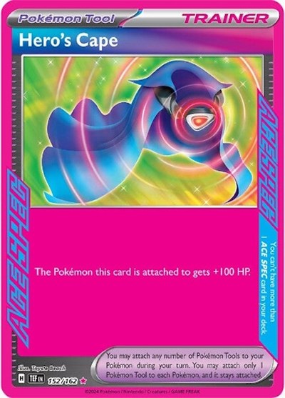 Hero's Cape (SV05: Temporal Forces) Light Play Holofoil