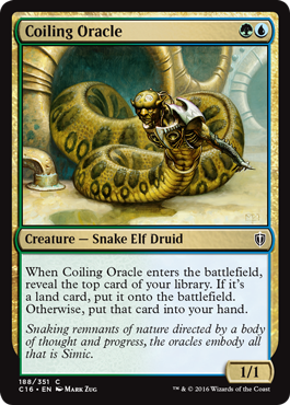 Coiling Oracle (Commander 2016 Edition) Light Play
