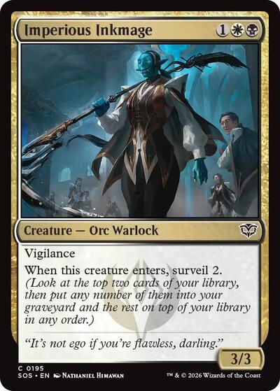 Imperious Inkmage (Secrets of Strixhaven) Light Play