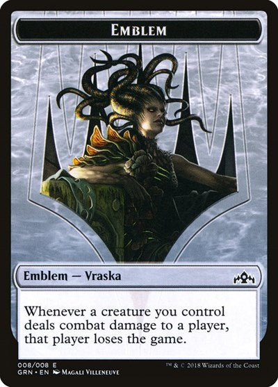 Emblem - Vraska, Golgari Queen (Guilds of Ravnica) Light Play