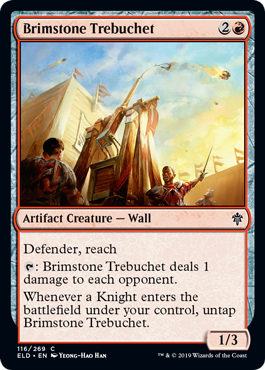 Brimstone Trebuchet (Throne of Eldraine) Light Play