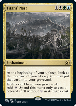 Titans' Nest (Ikoria: Lair of Behemoths) Light Play Foil