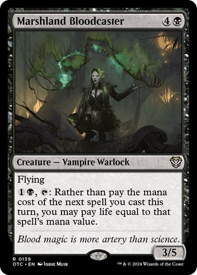 Marshland Bloodcaster (Commander: Outlaws of Thunder Junction) Light Play