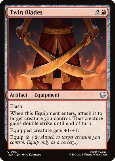 Twin Blades (Avatar: The Last Airbender) Light Play Foil
