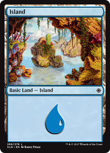 Island (266) (Ixalan) Light Play
