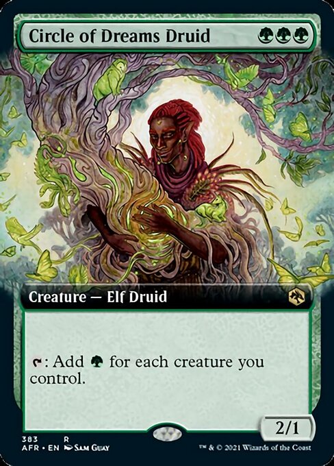Circle of Dreams Druid (Extended Art) (Adventures in the Forgotten Realms) Near Mint Foil