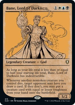 Bane, Lord of Darkness (Showcase) (Commander Legends: Battle for Baldur's Gate) Light Play