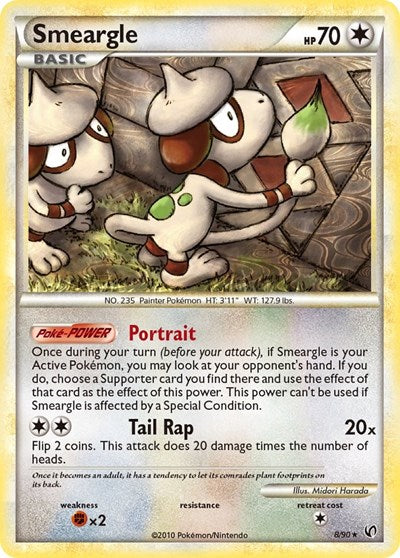 Smeargle (Undaunted) Damaged / Poor Holofoil