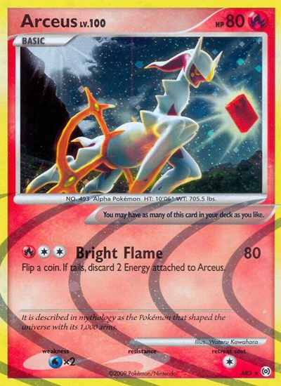 Arceus (AR3) (Arceus) Damaged / Poor Holofoil