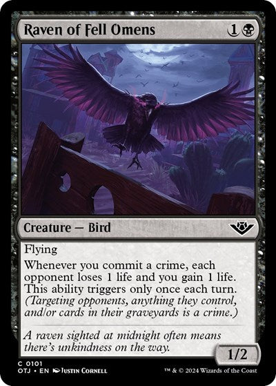 Raven of Fell Omens (Outlaws of Thunder Junction) Light Play