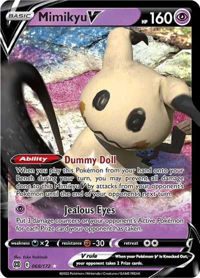 Mimikyu V (SWSH09: Brilliant Stars) Light Play Holofoil
