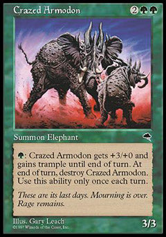 Crazed Armodon (Tempest) Light Play