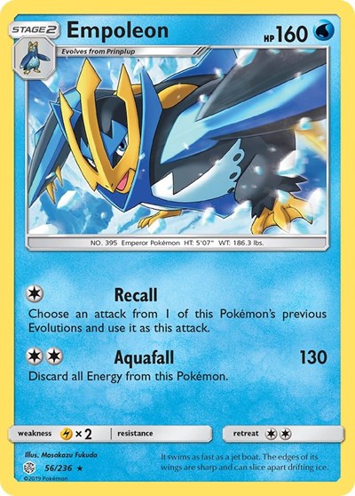Empoleon (SM - Cosmic Eclipse) Light Play Reverse Holofoil