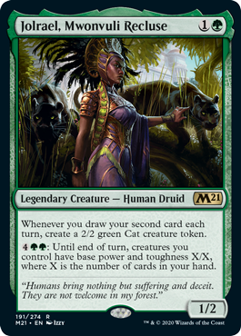 Jolrael, Mwonvuli Recluse (Magic 2021 Core Set) Light Play