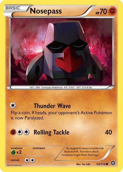 Nosepass (XY - Steam Siege) Medium Play