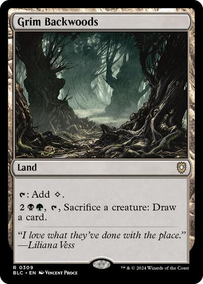 Grim Backwoods (Commander: Bloomburrow) Light Play